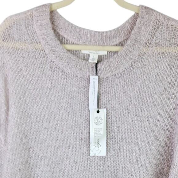 Treasure & Bond x Something Navy SZ L Wool Alpaca Blend Sweater Lilac Blush NWT - Picture 3 of 6